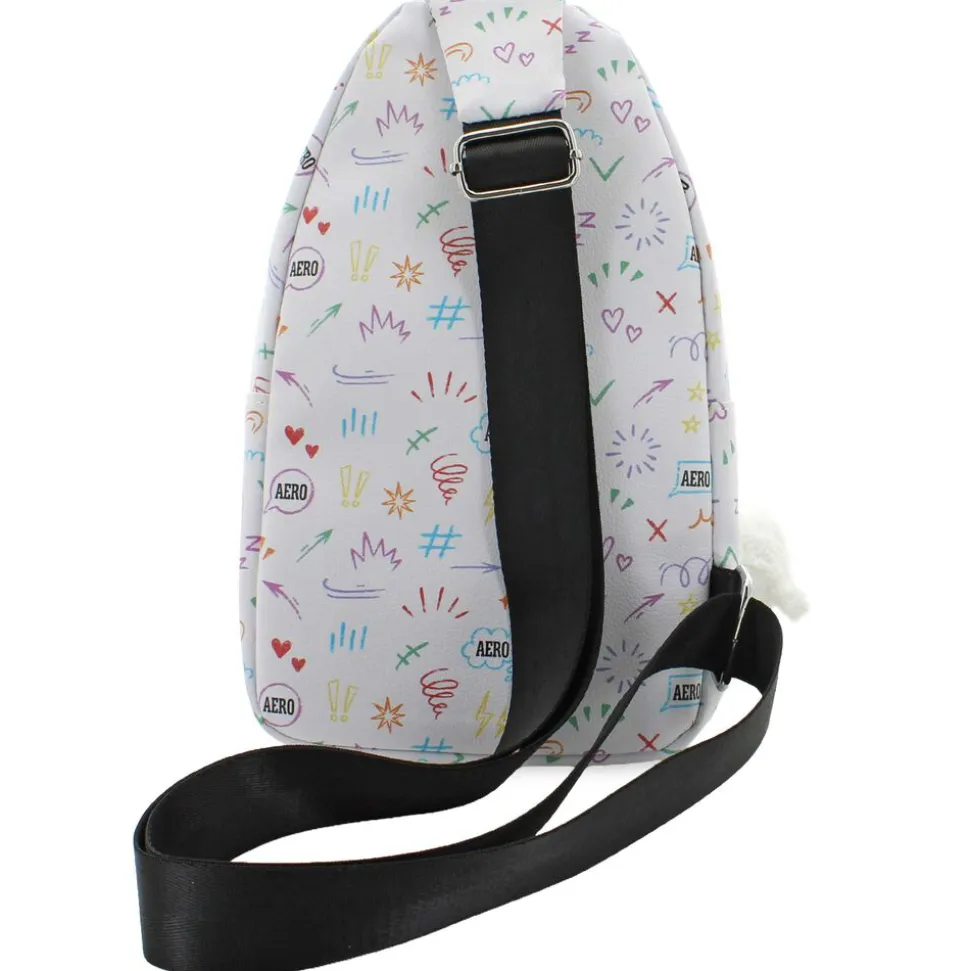 Aeropostale Alexa Sling With Plush Dog Bag Clip