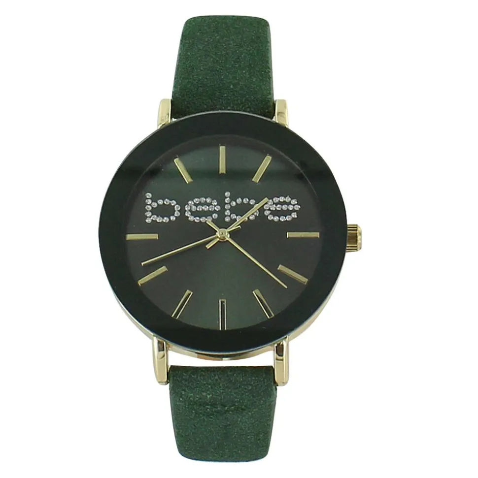 bebe Faux-Diamond Logo Watch
