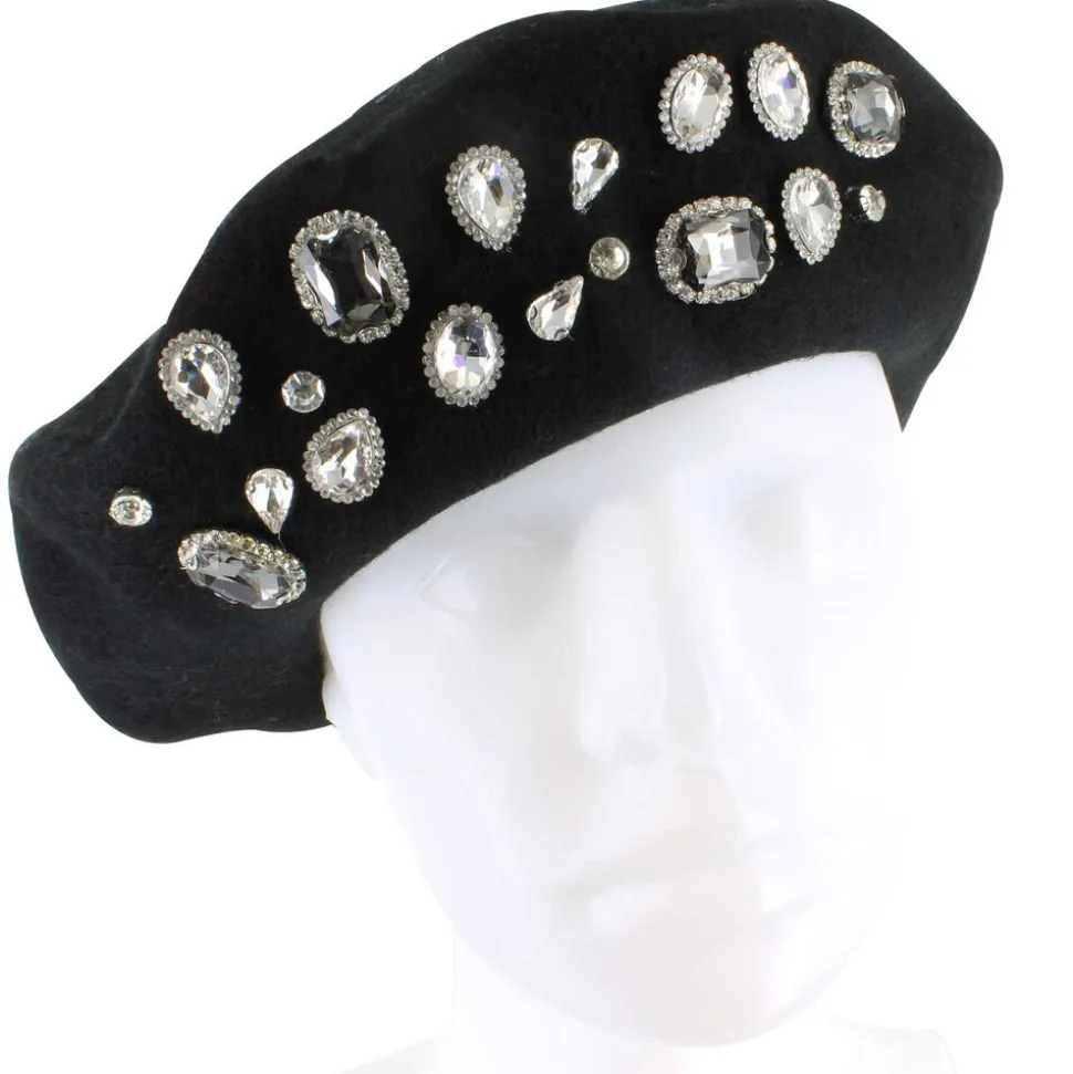 Couture Gems Faux-Jewel Beret