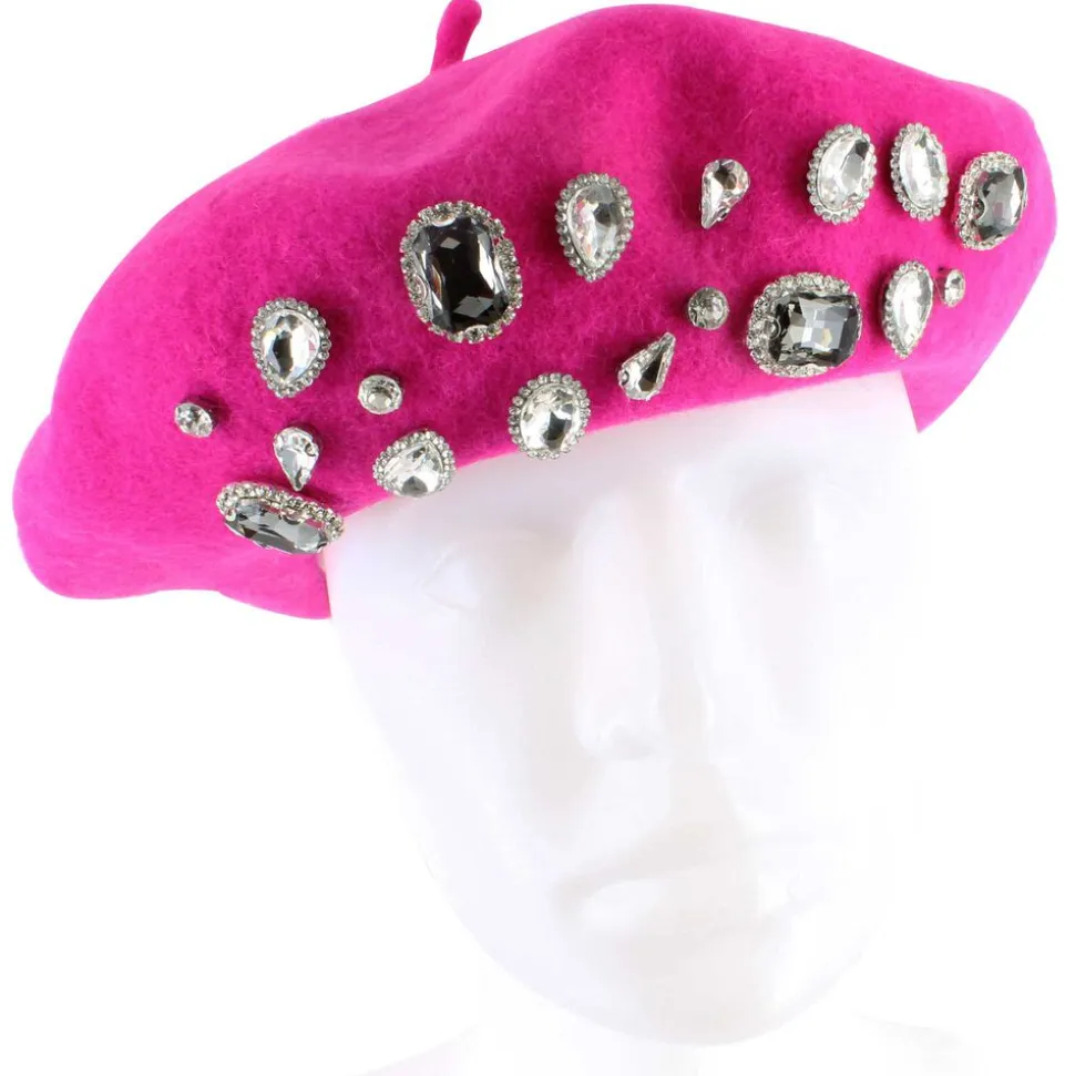 Couture Gems Faux-Jewel Beret