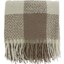 Couture Gems Soft Oblong Bold-Plaid Scarf