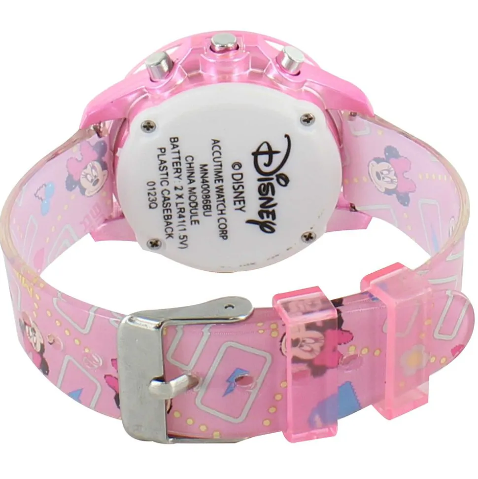 Disney Minnie Mouse Flashing Watch And Bracelets