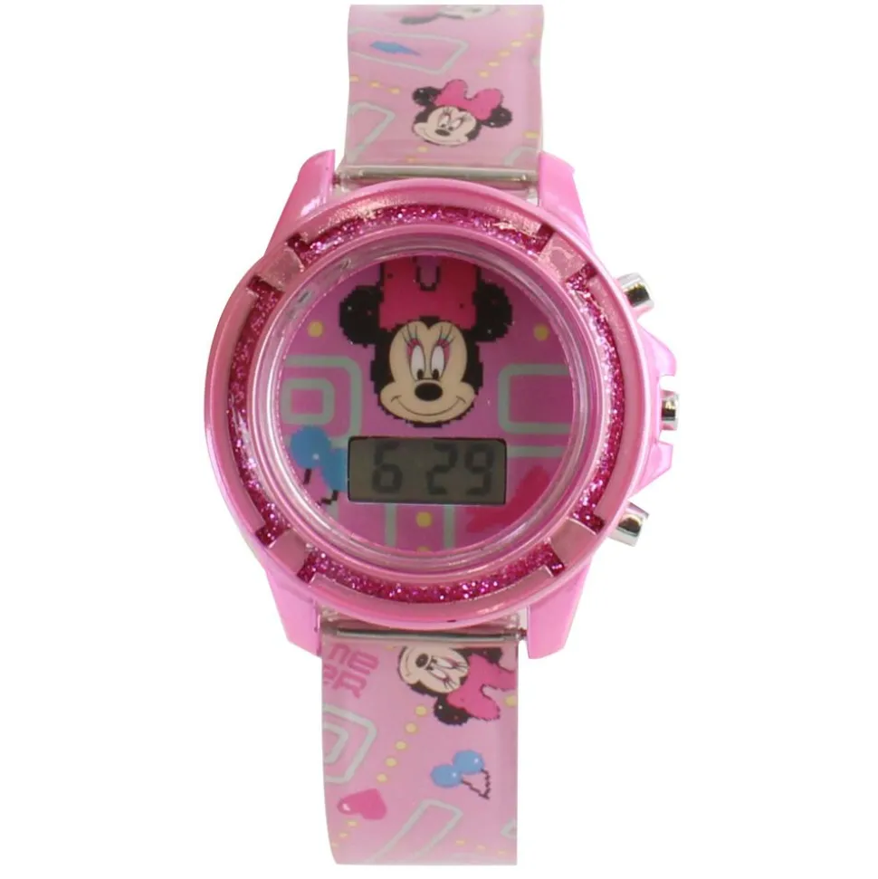 Disney Minnie Mouse Flashing Watch And Bracelets