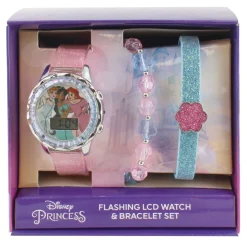 Disney Princess Flashing Watch And Bracelet Set