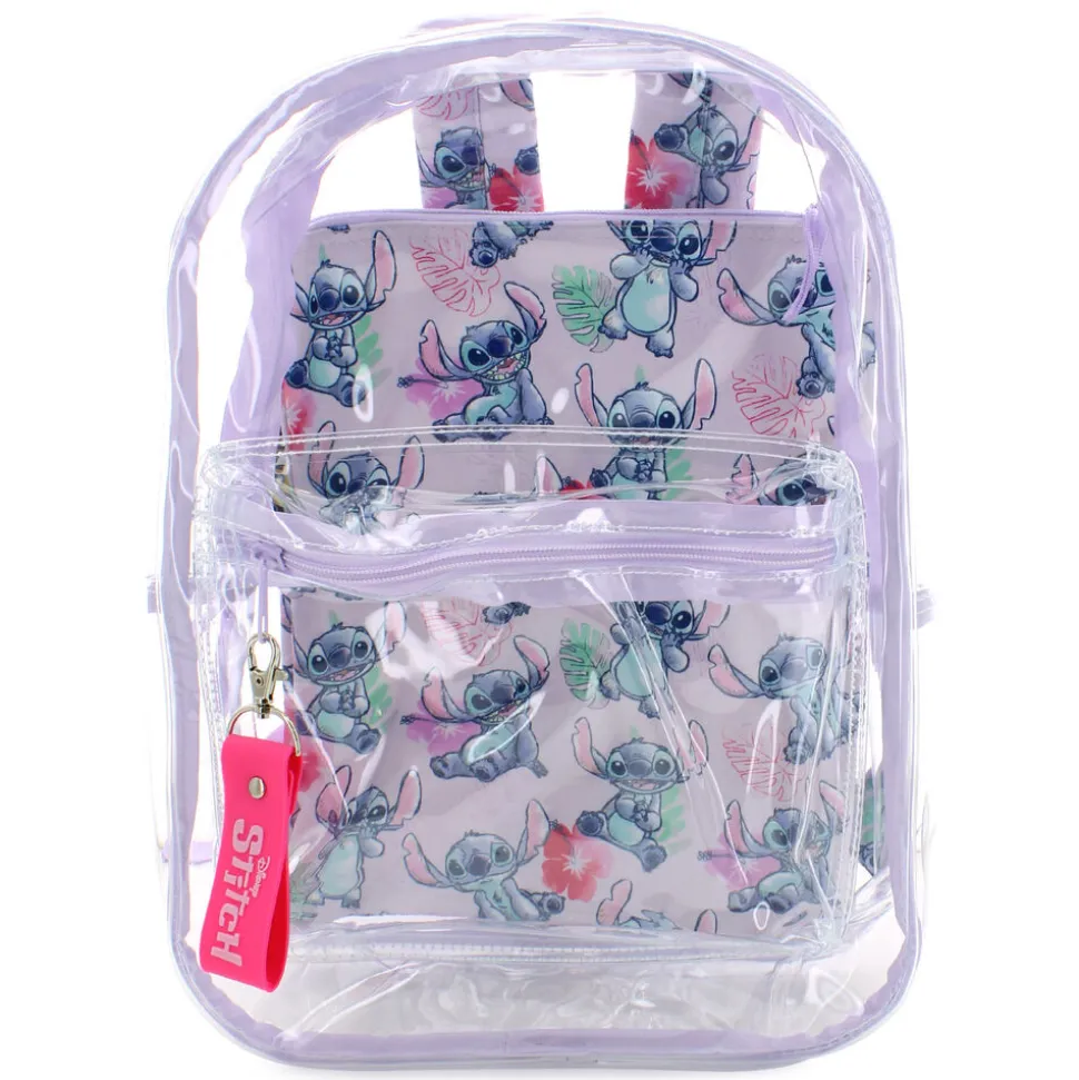 Disney Stitch Clear Backpack With Laptop Sleeve