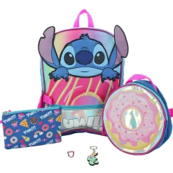 Disney Stitch 5-Piece Backpack Set