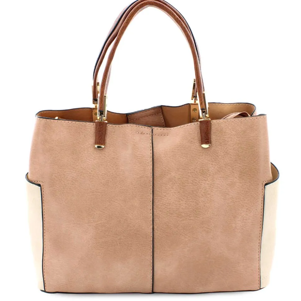 DS Bags Bruce Color-Block Satchel