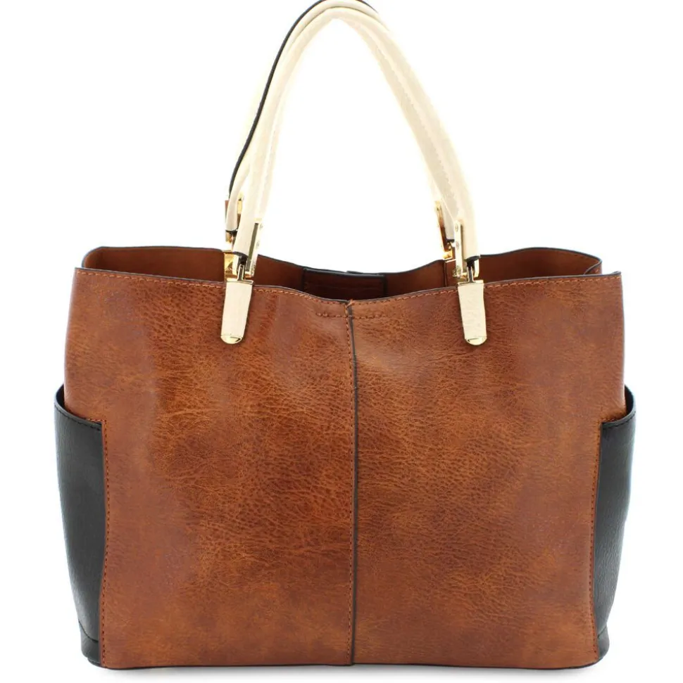 DS Bags Bruce Color-Block Satchel