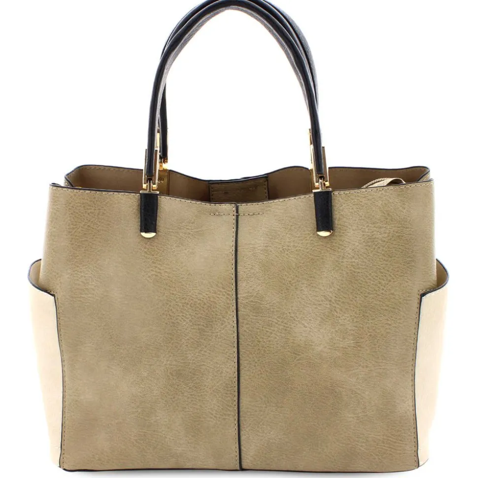 DS Bags Bruce Color-Block Satchel