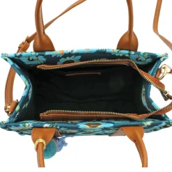 Emperia Floral Tote With Faux-Leather Trim