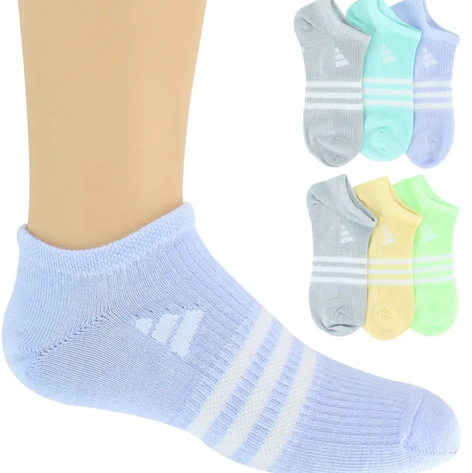 Girls' adidas SUPERLITE No-Show 6-Pair Pack
