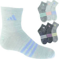 Girls' adidas SUPERLITE Quarter 6-Pair Pack