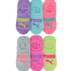 Girls' PUMA SUPERLITE No-Show Liner 6-Pair Pack