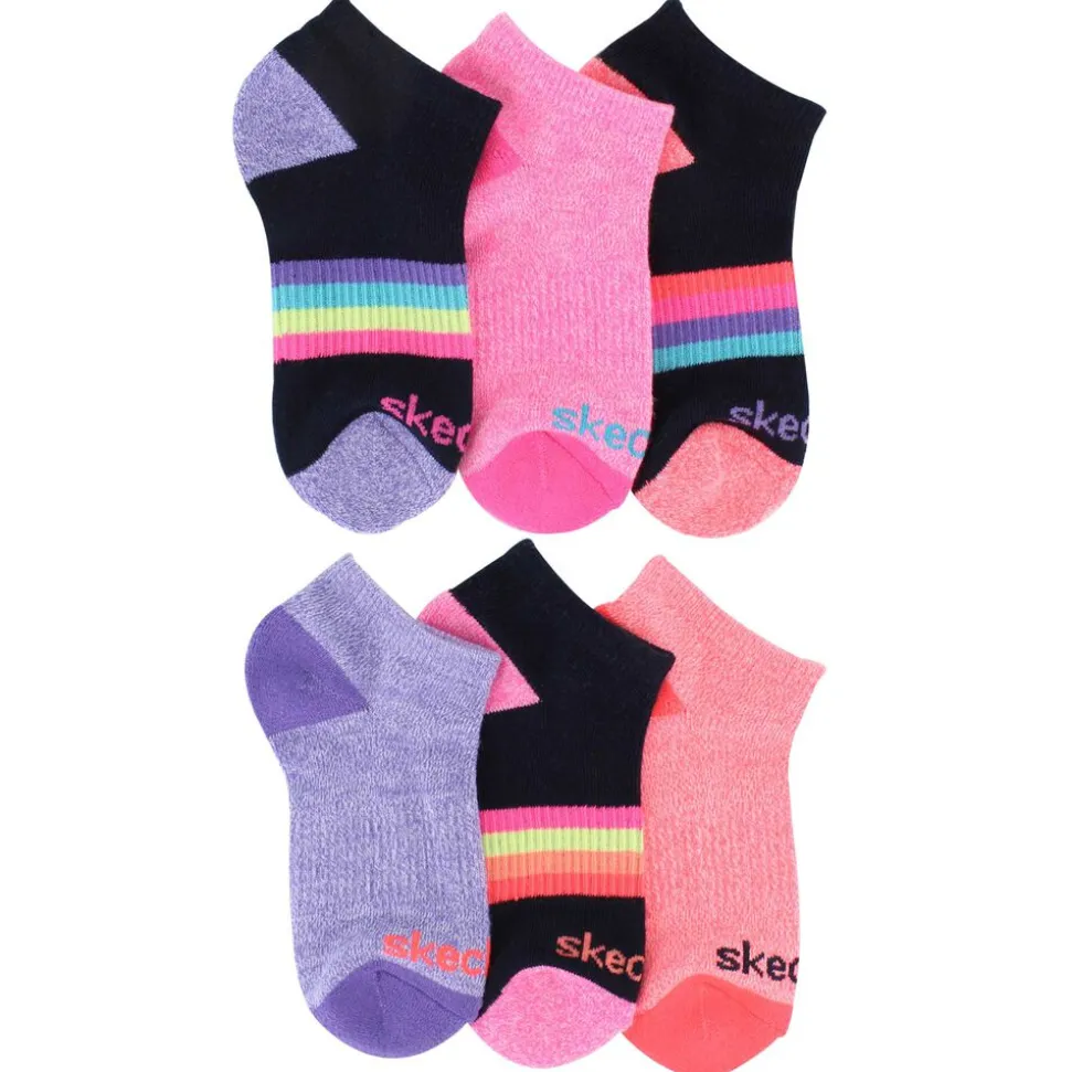 Girls' Skechers Low-Cut 6-Pair Pack