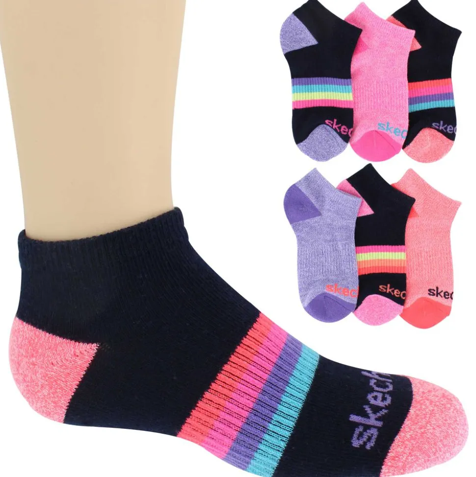 Girls' Skechers Low-Cut 6-Pair Pack