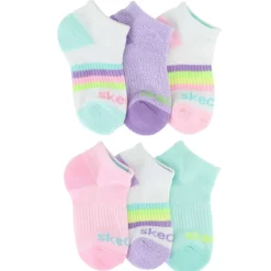 Girls' Skechers Low-Cut 6-Pair Pack