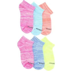 Girls' Skechers Soft Low-Cut 6-Pair Pack