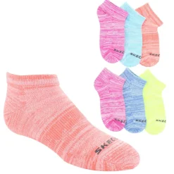 Girls' Skechers Soft Low-Cut 6-Pair Pack
