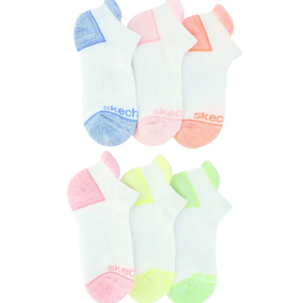 Girls' Skechers Super Soft Low-Cut 6-Pair Pack