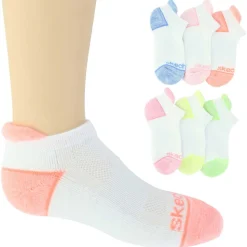 Girls' Skechers Super Soft Low-Cut 6-Pair Pack