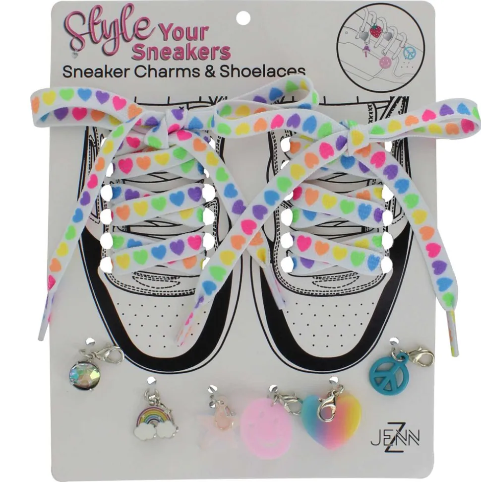 Heart-Themed Sneaker Charms & Shoelaces