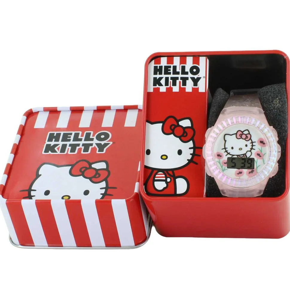 Hello Kitty Floral-Print Watch & Flashing Lights