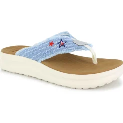 HEYDUDE Tide Flip Denim Stars