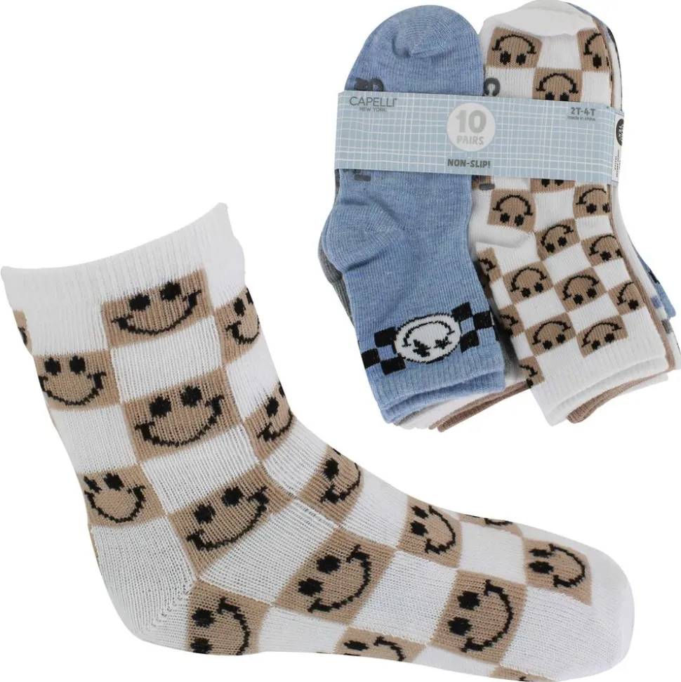 Infants' Capelli Cool Smiley Crew 10 for $10