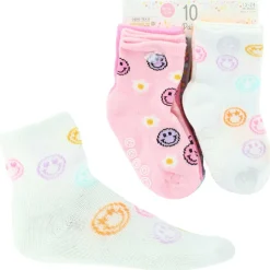 Infants' Capelli Emoji Smiley Gripper 10 For $10