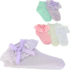 Infants' ET/TU Lace With Bow Anklet 5-Pair Pack