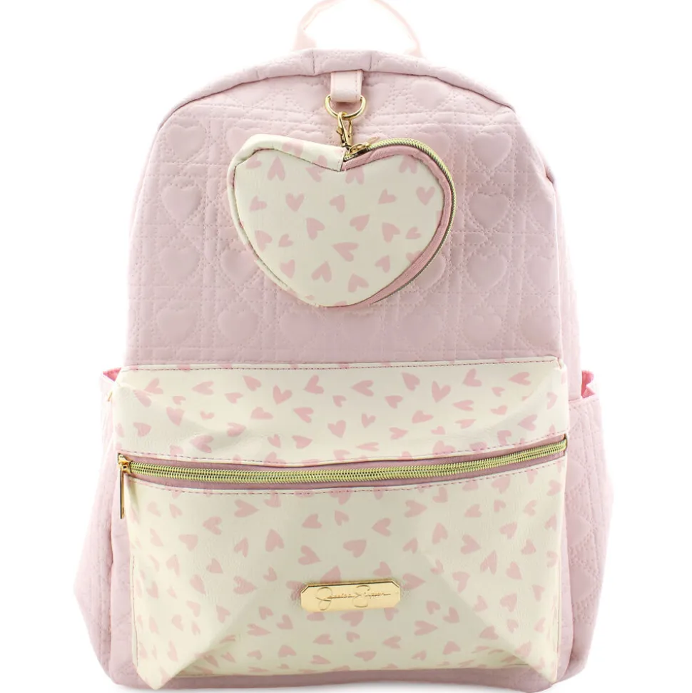 Jessica Simpson Quilted Heart Backpack