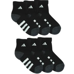 Kids' adidas Cushioned Quarter 6-Pair Pack