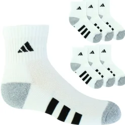 Kids' adidas Cushioned Quarter 6-Pair Pack
