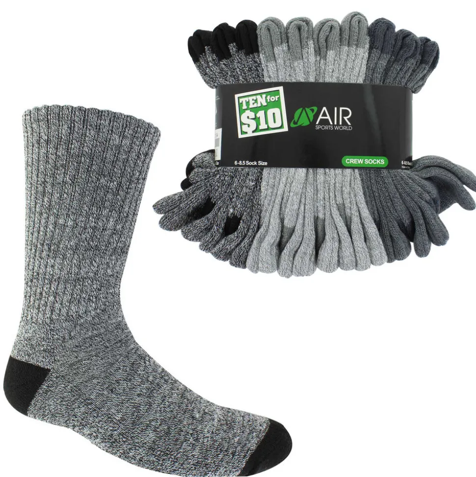 Kids' Air Sports World Marled Crew 10 For $10