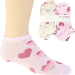 Kids' Elle Girl No-Show 20 Pair For $10