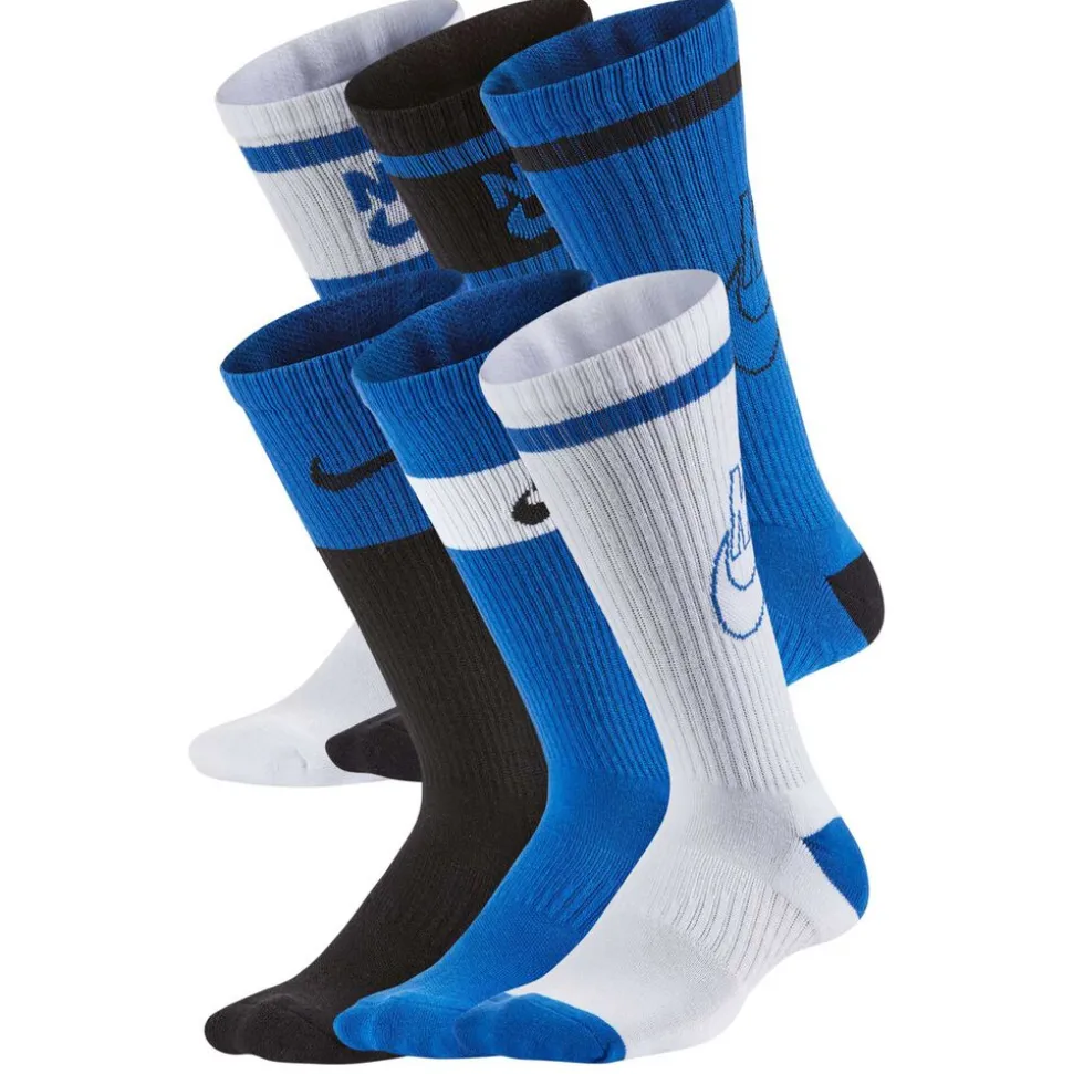 Kids' Nike Cushioned Crew SIZE 5Y-7Y 6-PAIR PACK
