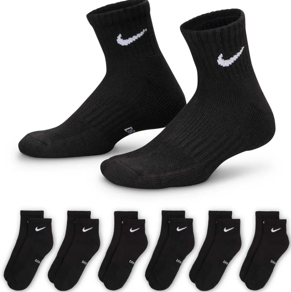 Kids' Nike Everyday Cushioned Ankle 6-Pair Pack