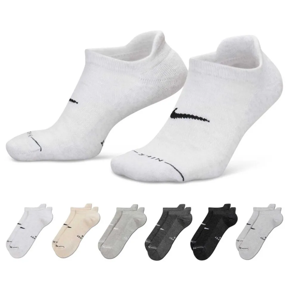 Kids' Nike Everyday Elevated No-Show 6-Pair Pack