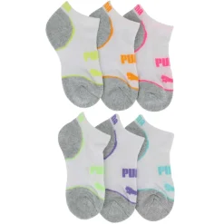 Kids' PUMA Cushioned Low-Cut 6-Pair Pack