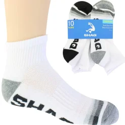 Kids' Shaq Cushioned Striped Quarter 10 For $10