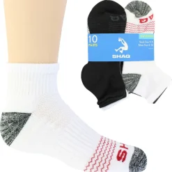 Kids' Shaq Cushioned Wavy-Line Quarter 10 For $10
