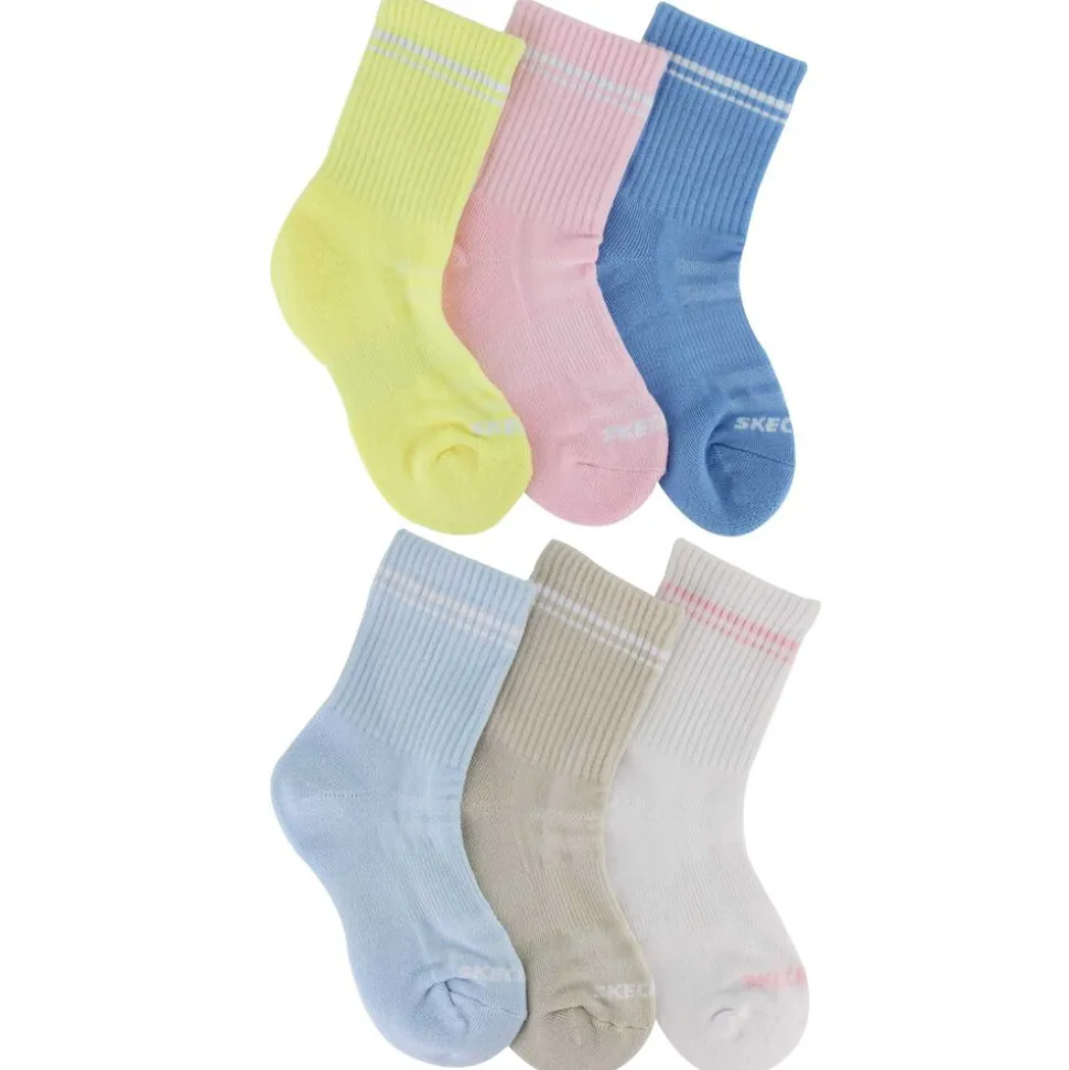 Kids' Skechers Low Crew 6-Pair Pack