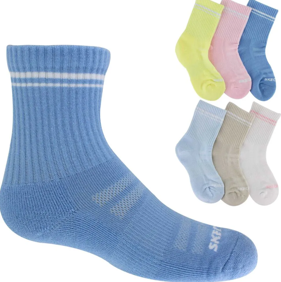 Kids' Skechers Low Crew 6-Pair Pack