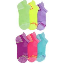 Kids' Skechers Super Soft Low-Cut 6-Pair Pack