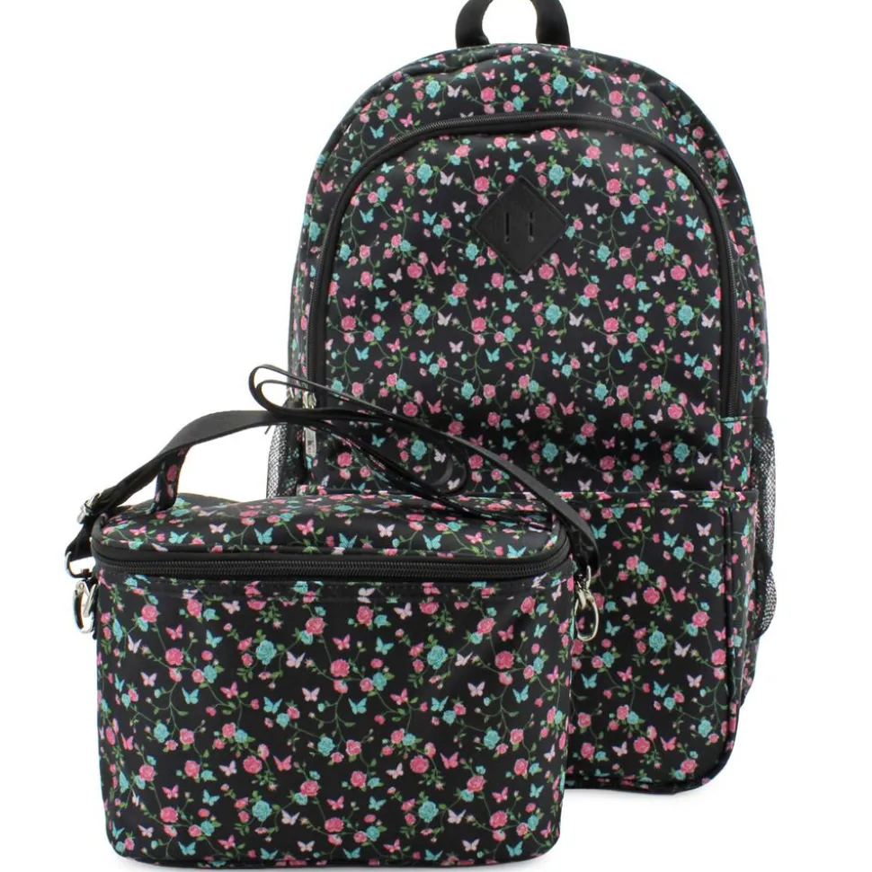 Madden Girl Butterfly/Floral Backpack & Lunch Tote