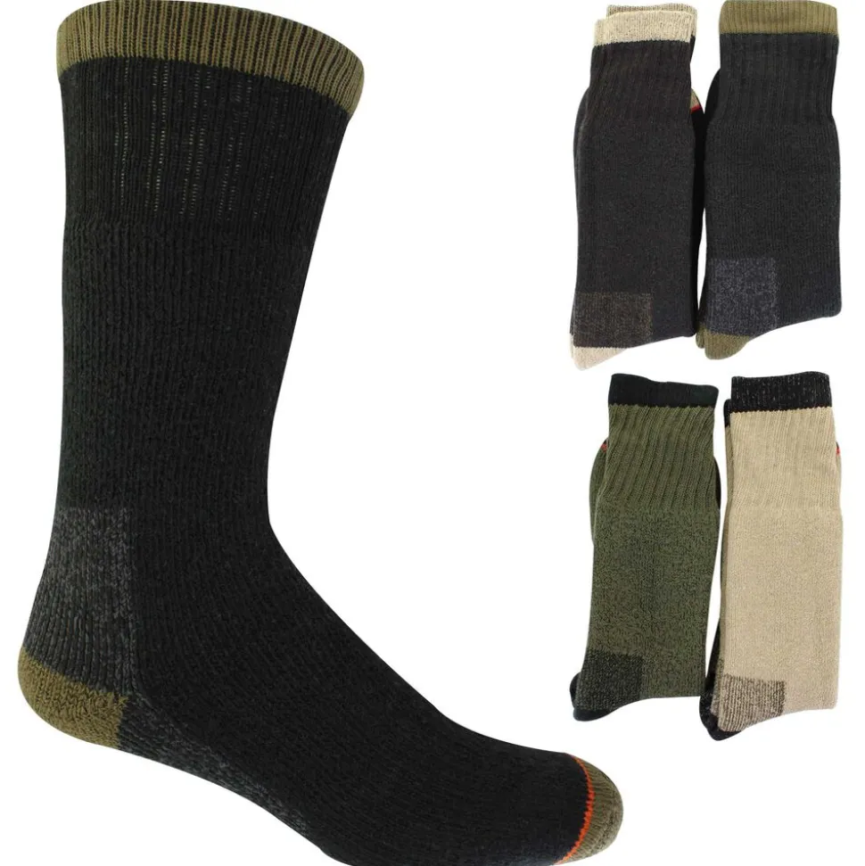 Men's Bobcat Durable Work Boot Socks 4-Pair Pack