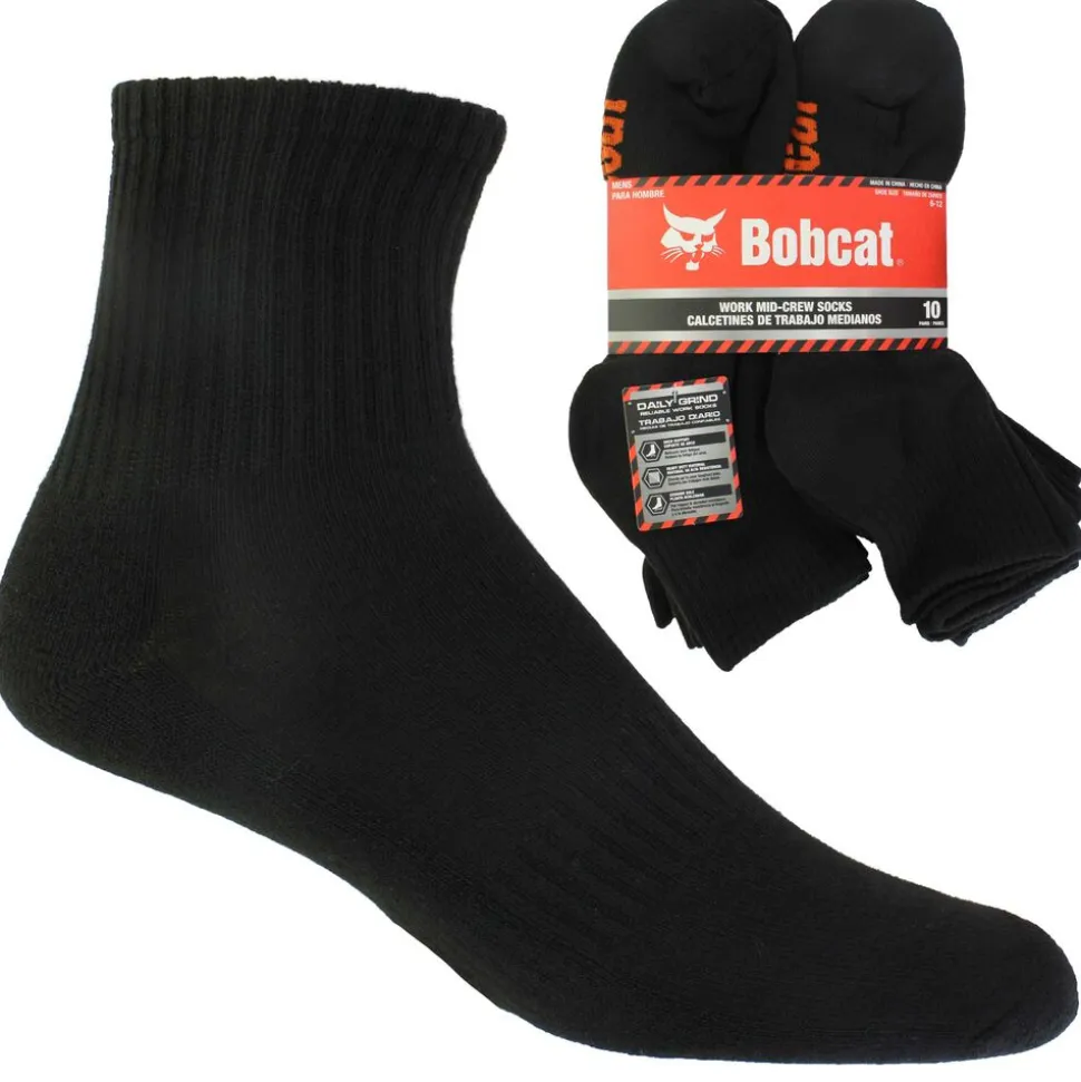 Men's Bobcat Mid Crew Work Mid-Crew 10-Pair Pack
