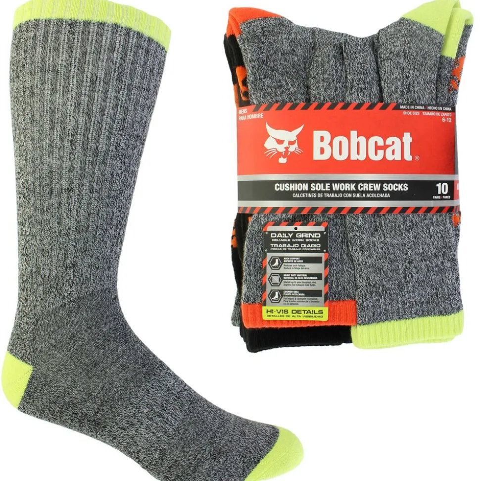 Men's Bobcat Work Crew 10-Pair Pack