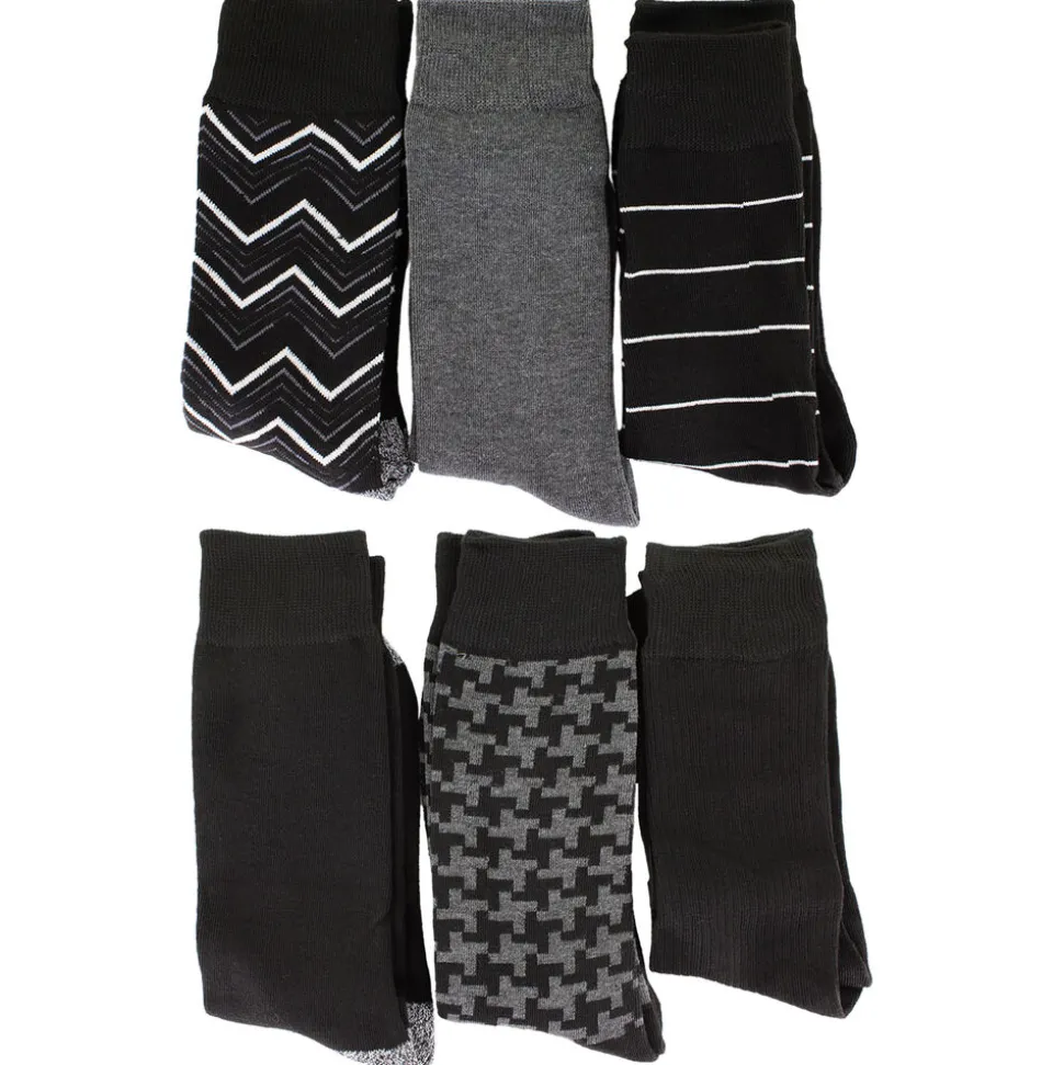 Men's BRUNO MAGLI Fine Gauge Crew 6-Pair Pack