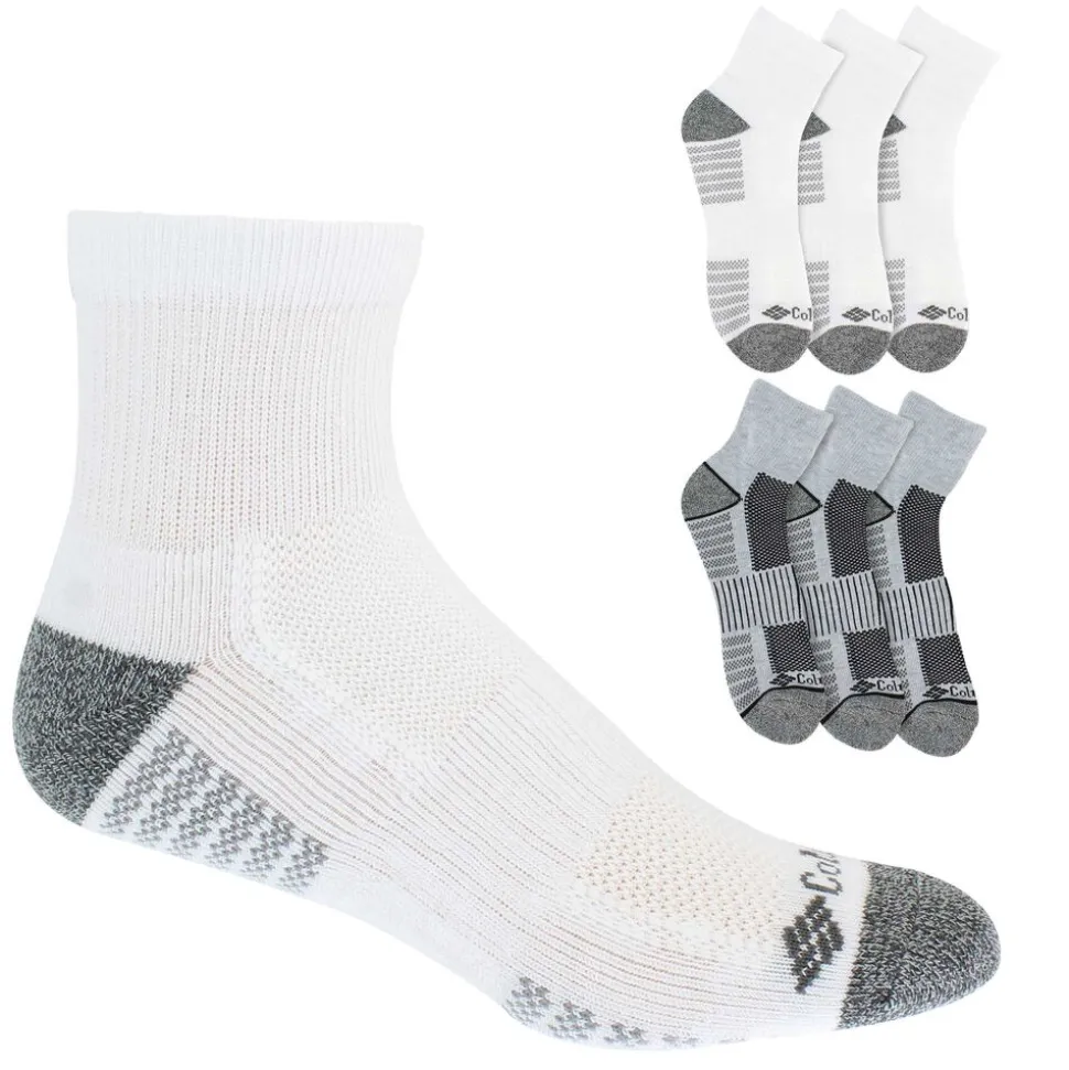 Men's Columbia Athletic Quarter 6-Pair Pack